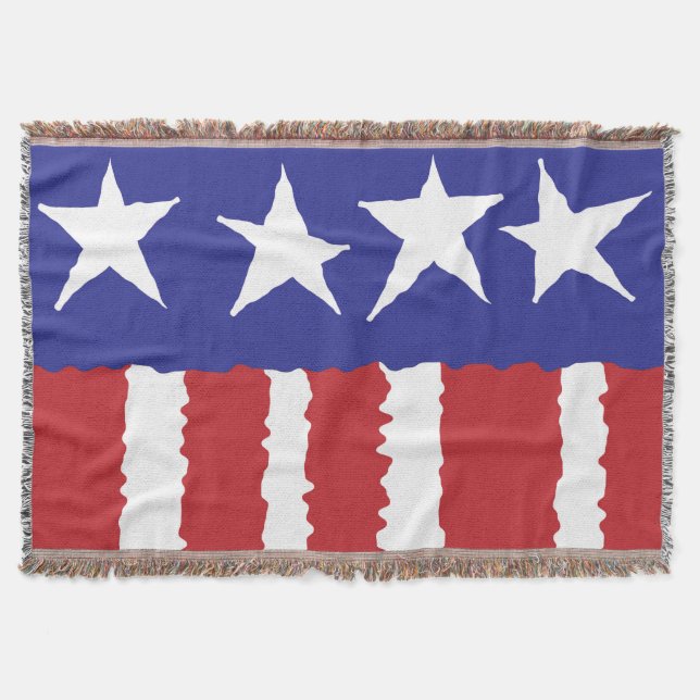 Patriotic Pride Throw Blanket (Front)