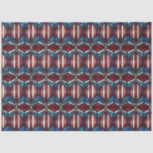 Patriotic Prism Mosaic Tissue Paper