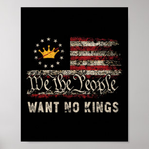 Patriotic Pro-democracy Protest June 14 No Kings I Poster