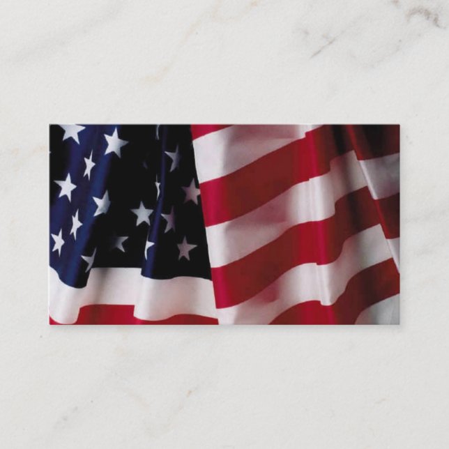 Patriotic Profile Card Template (Front)