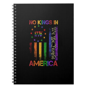 Patriotic Protest No Kings In America Notebook