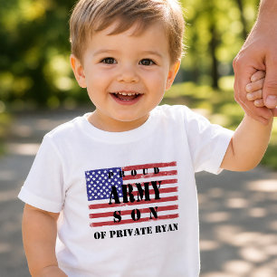 Patriotic Proud Army Son Flag Toddler T-shirt