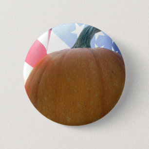 Patriotic Pumpkin 2 Inch Round Button