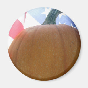 Patriotic Pumpkin Magnet