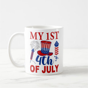 Patriotic Pup & Proud Dog Mom: 4th of July Dog Mix Coffee Mug