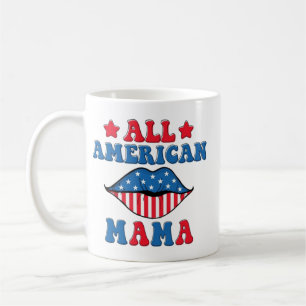 Patriotic Pup & Proud Dog Mom: 4th of July Dog Mix Coffee Mug