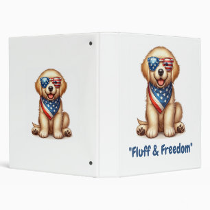 Patriotic Pup – USA Golden Retriever Binder