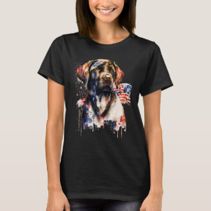Patriotic Puppy 4th of July USA Independence Day 1 T-Shirt