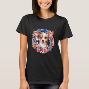 Patriotic Puppy 4th of July USA Independence Day 7 T-Shirt