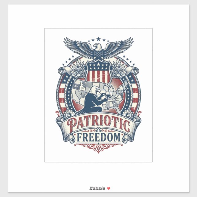 Patriotic Puzzle Lover Vector Graphic Tee (Sheet)
