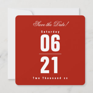 Patriotic Red & Blue Celebration Save the Date