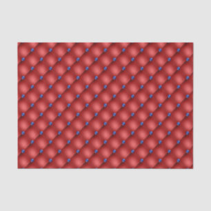 Patriotic Red Blue Faux Tufted Tissue Paper