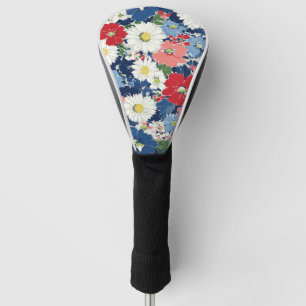Patriotic Red Blue White Floral (3) Golf Head Cover