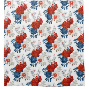 Patriotic Red Blue White Floral (4)