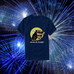 Patriotic Red, White and Blue Bald Eagle T-Shirt