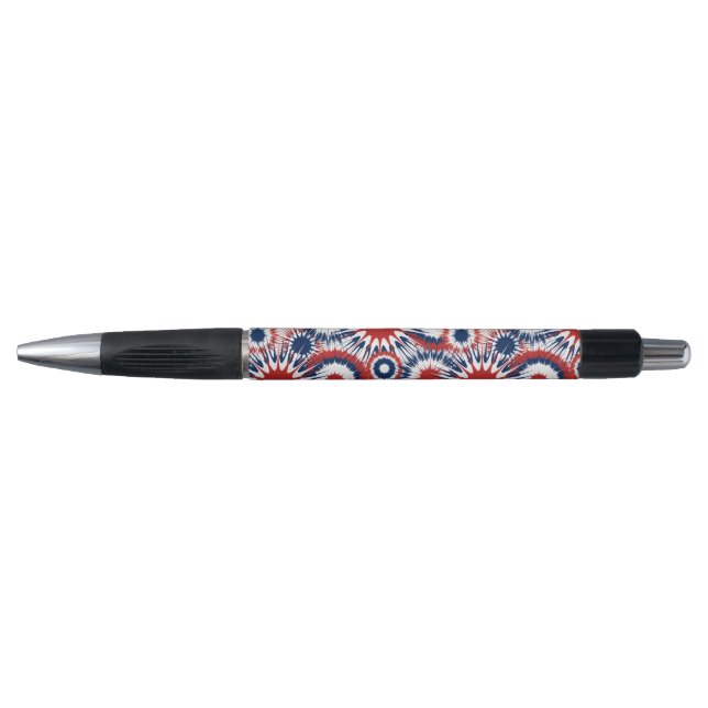 Patriotic Red White and Blue Fireworks Pen (Front)