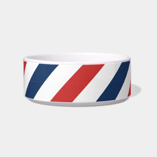 Patriotic Red White and Blue Stripes Bowl