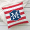 Patriotic Red White Blue Monogram Initial