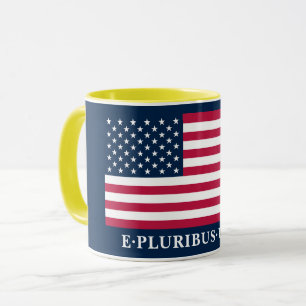 Patriotic Red White Blue Stars And Stripes Motto Mug