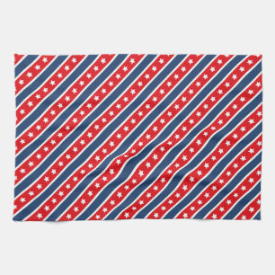 Patriotic Red, White & Blue USA Stars & Stripes Kitchen Towel