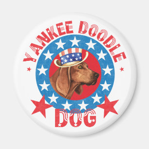 Patriotic Redbone Coonound Magnet