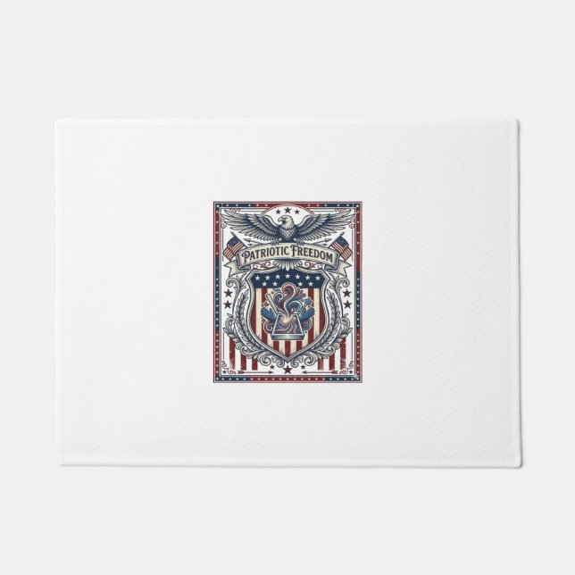 Patriotic Resin Doormat (Front)