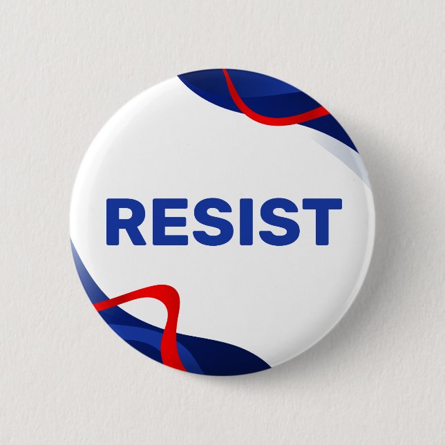 Patriotic Resist Button Political (Front)