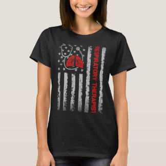 Patriotic Respiratory Thvibespist Rt Care Week T-Shirt