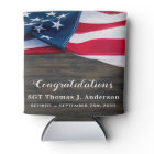 Patriotic Retirement American Flag Military