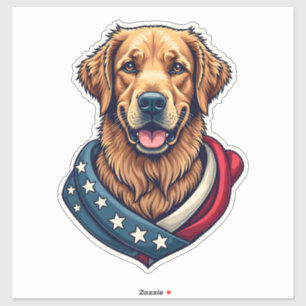 Patriotic Retriever Pride Vintage Dog Shirt 4