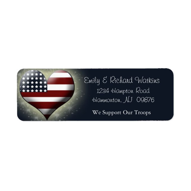 Patriotic Return Labels (Front)