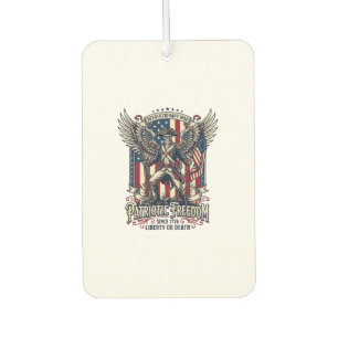 Patriotic Revolutionary War Skeleton Dark Patriot Air Freshener