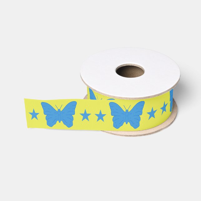 Patriotic Ribbon with Flag of Bady Bassit Grosgrain Ribbon (Spool)