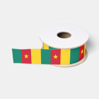 Patriotic Ribbon with Flag of Cameroon