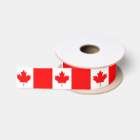 Patriotic Ribbon with Flag of Canada