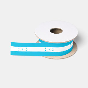 Patriotic Ribbon with Flag of Honduras Satin Ribbon