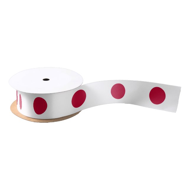 Patriotic Ribbon with Flag of Japan Satin Ribbon (Spool)