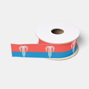 Patriotic Ribbon with Flag of Kansas City Grosgrain Ribbon