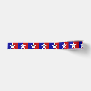 Patriotic Ribbon with Flag of San Antonio Grosgrain Ribbon