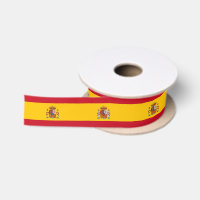 Patriotic Ribbon with Flag of Spain