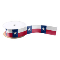 Patriotic Ribbon with Flag of Texas