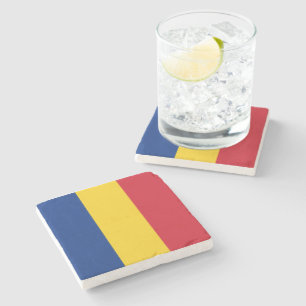 Patriotic Romania flag Romanian Stone Coaster