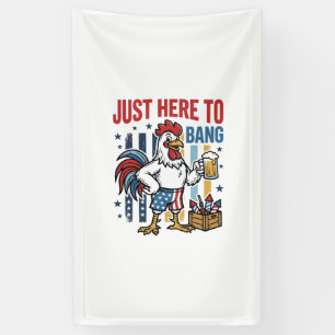 Patriotic Rooster Fireworks Vintage Shirt Design_1 Banner