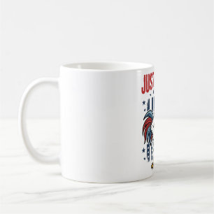 Patriotic Rooster Fireworks Vintage Shirt Design_1 Coffee Mug