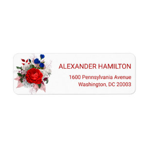 Patriotic Rose Bouquet