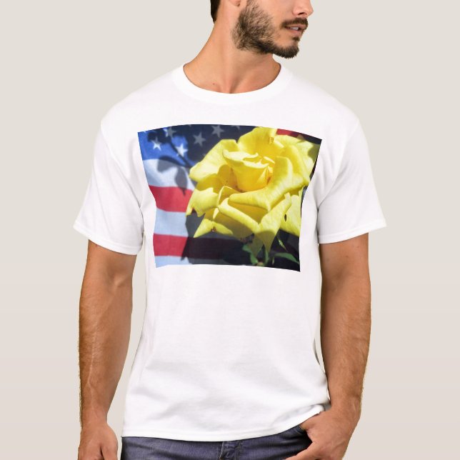 Patriotic Rose T-Shirt (Front)