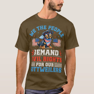 Patriotic Rottweiler Dog T-Shirt