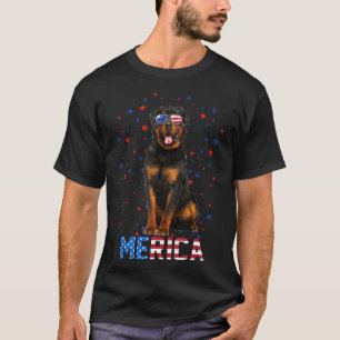 Patriotic Rottweiler Merica 4th July Shirt Usa Fla