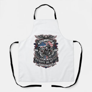 Patriotic Route 1776 Rider Biker Road Freedom Patr Apron