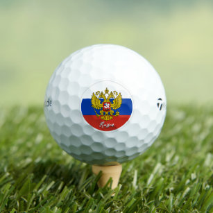 Patriotic Russian Flag Golf Balls, Russia Golf Balls